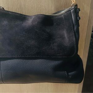 Boden Chic Blue Leather Shoulder Bag